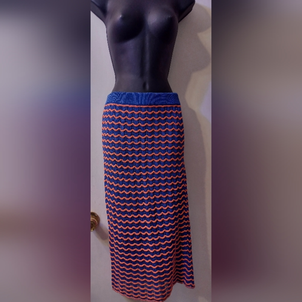 Crochet/Knit Midi Skirt - Size M